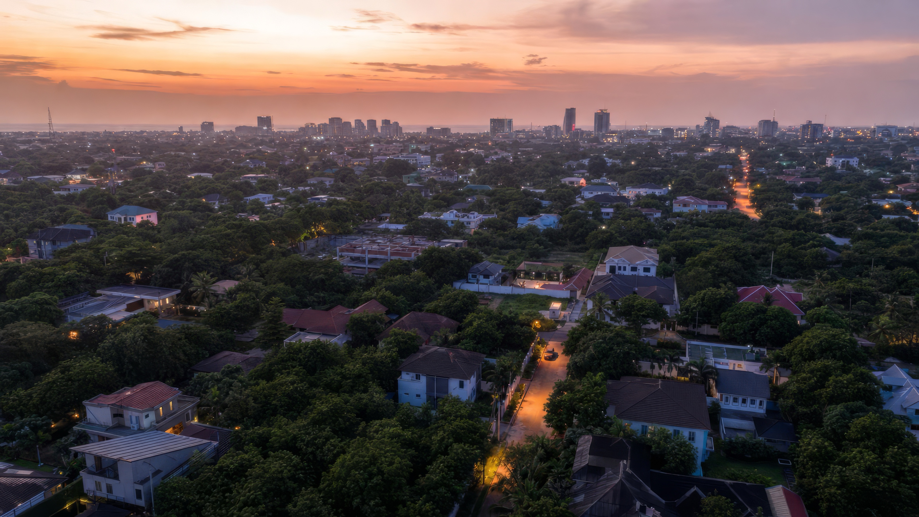 East Legon at dusk